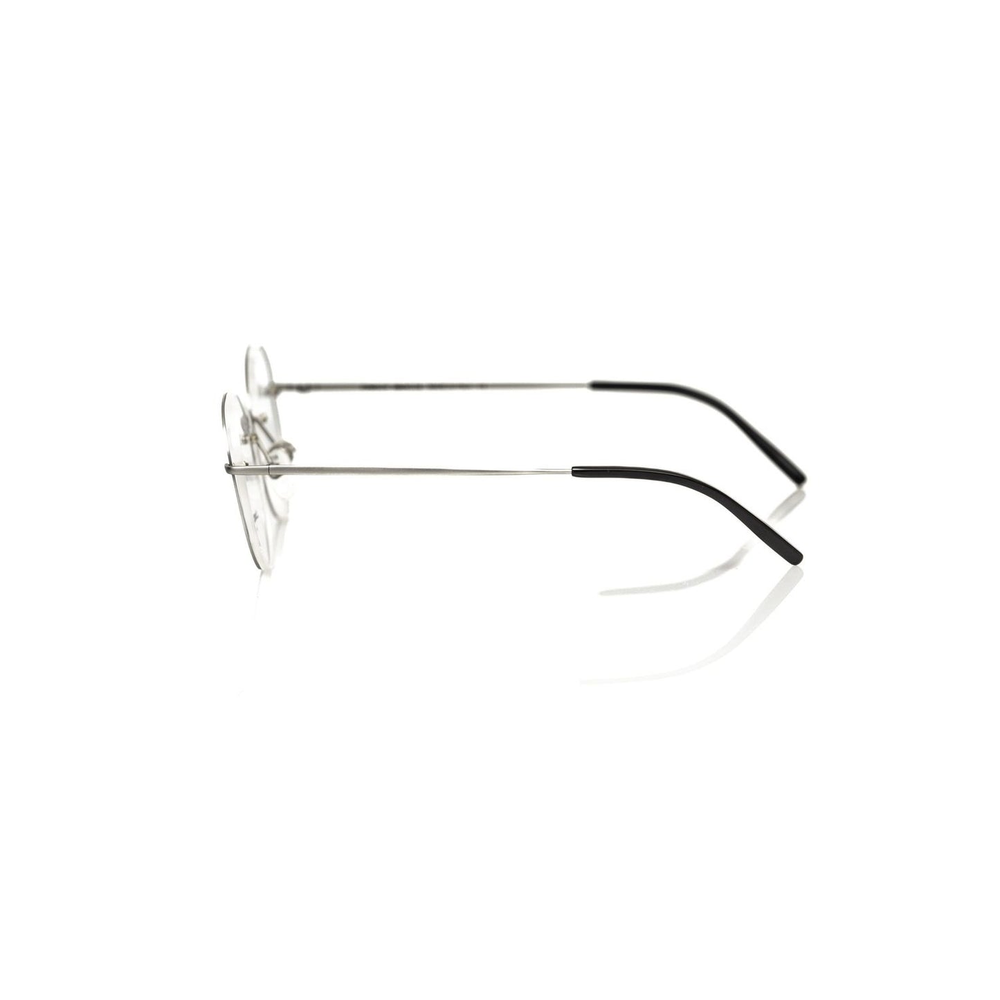 Frankie Morello Silver Metallic Fibre Glasses Frame