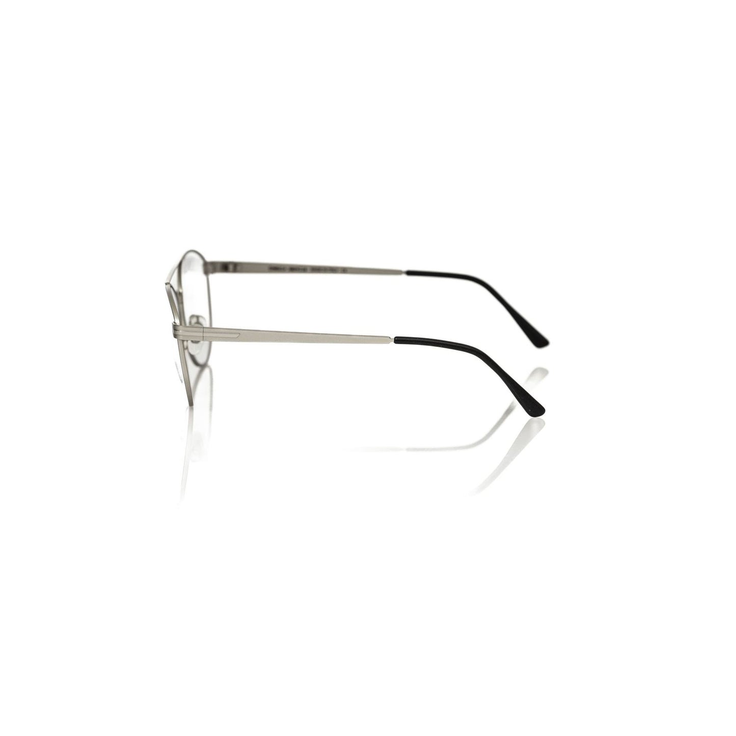 Frankie Morello Silver Metallic Fibre Glasses Frame