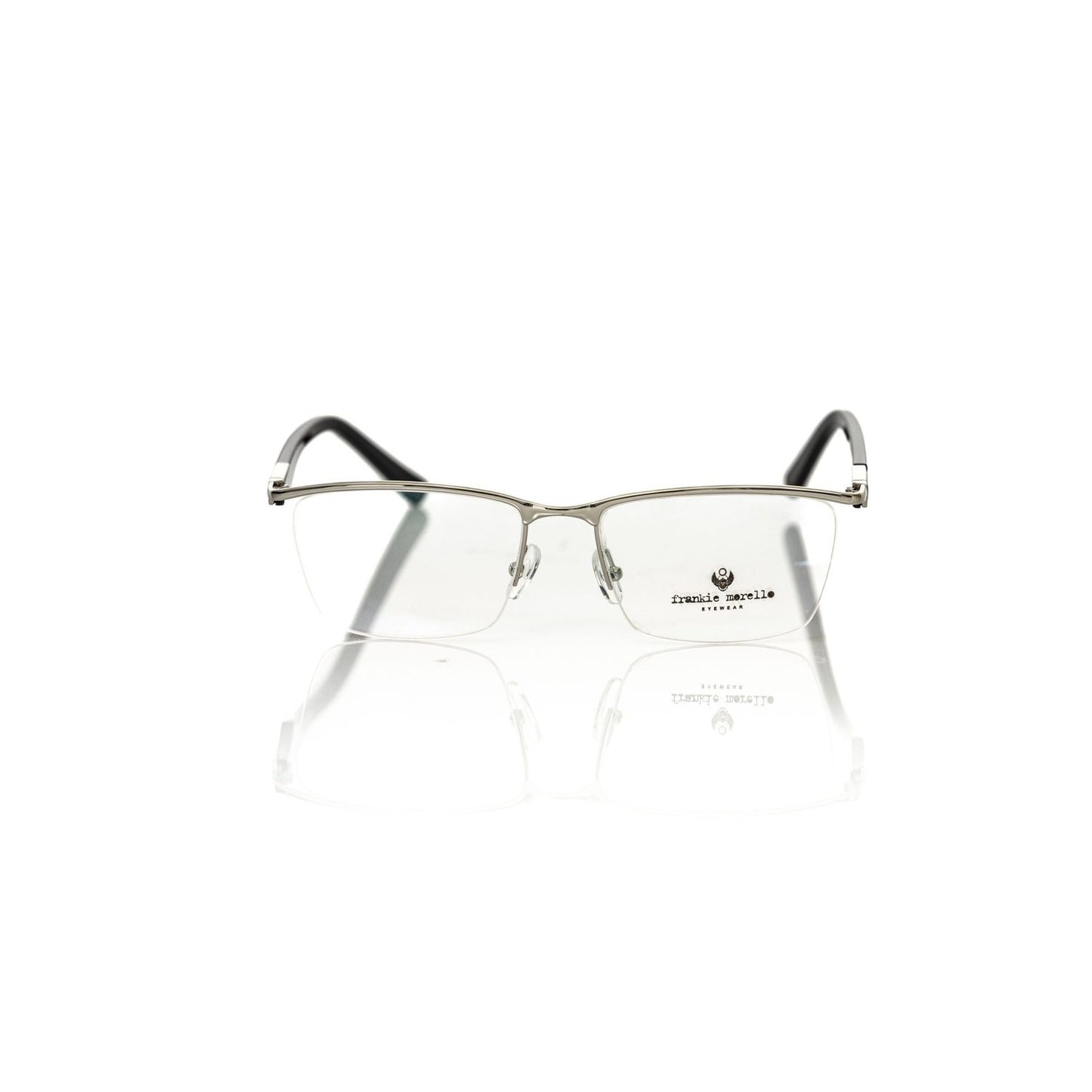 Frankie Morello Black Metallic Fibre Glasses Frame