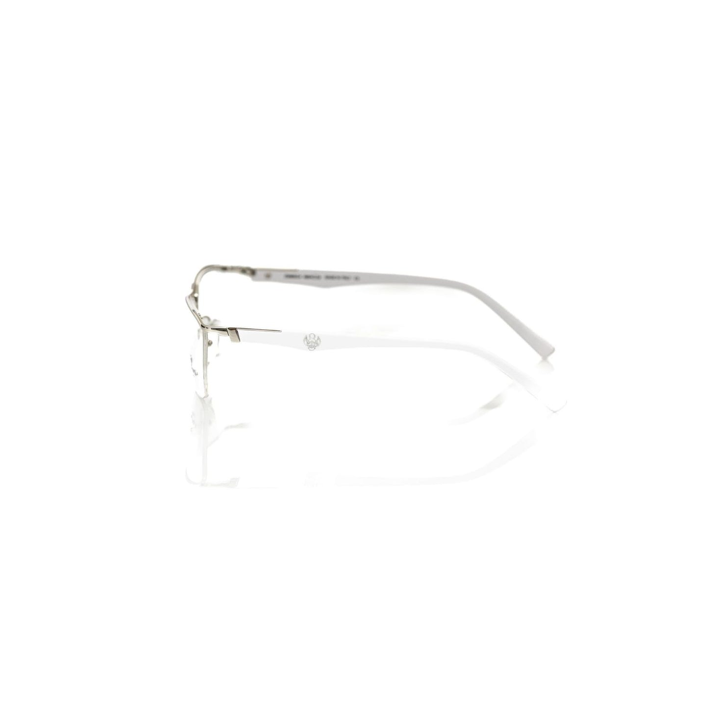 Frankie Morello Silver Metallic Fibre Glasses Frame