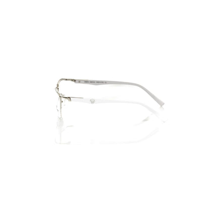 Frankie Morello Silver Metallic Fibre Glasses Frame
