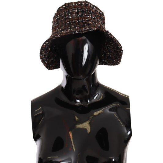 Dolce & Gabbana Elegant Woven Multicolor Bucket Hat Dolce & Gabbana Black