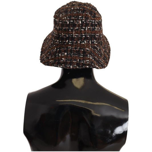 Dolce & Gabbana Elegant Woven Multicolor Bucket Hat Dolce & Gabbana Black