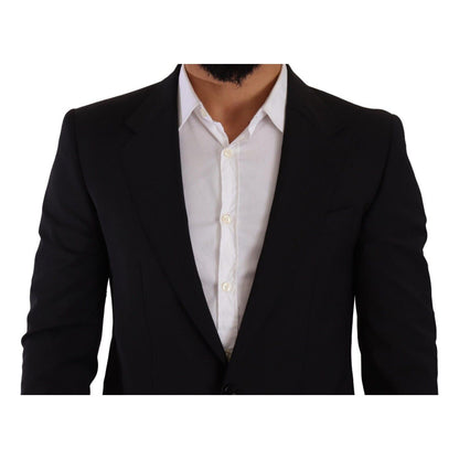 Dolce & Gabbana Black Slim Fit Vest 2 Button MARTINI Blazer