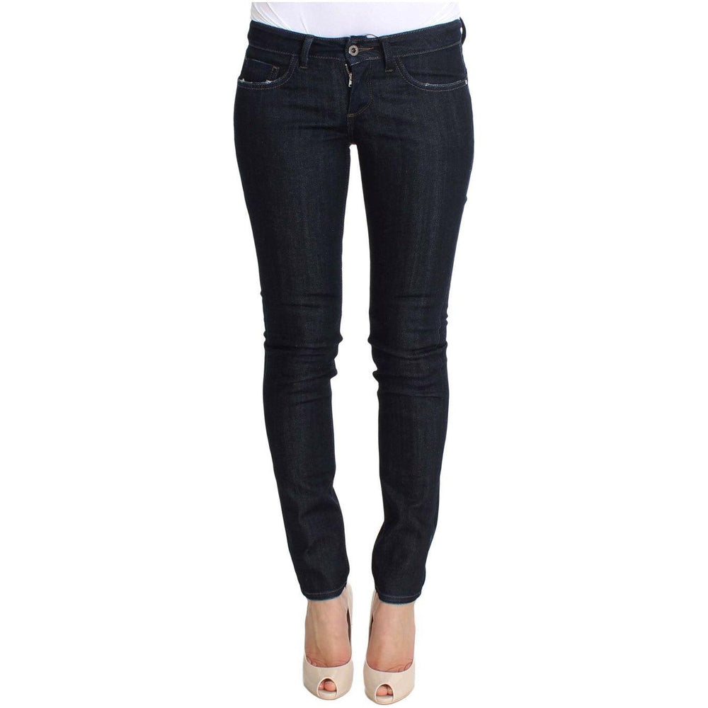 Costume National Blue Cotton Stretch Slim Fit Jeans SIG30216-1