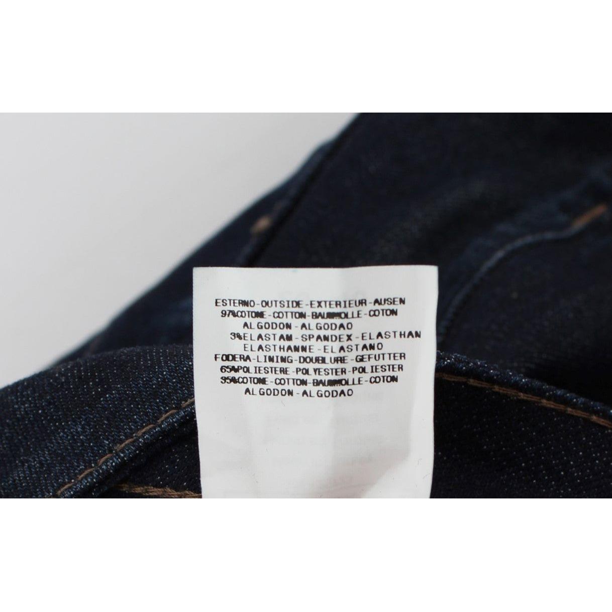 Costume National Blue Cotton Stretch Slim Fit Jeans SIG30216-1