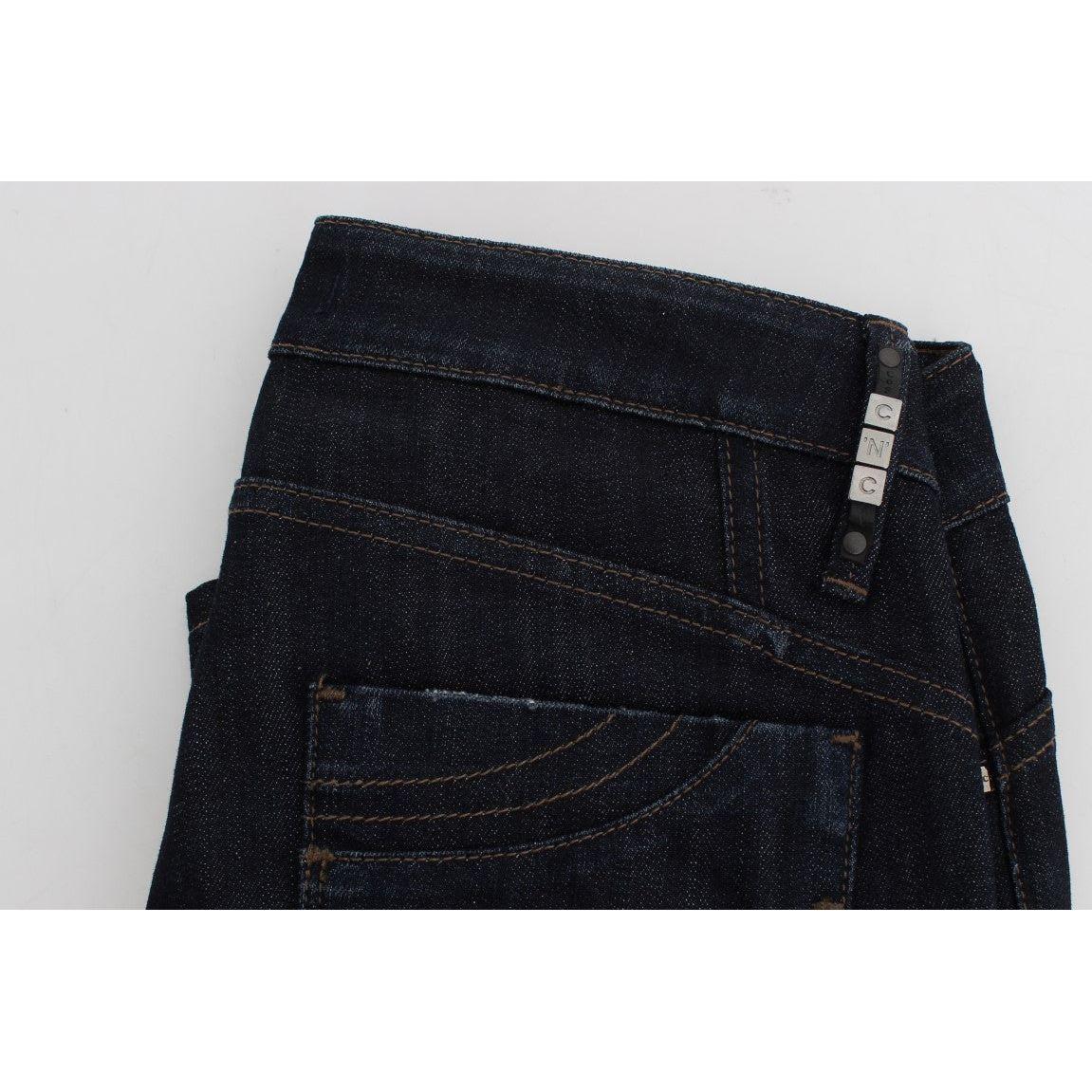 Costume National Blue Cotton Stretch Slim Fit Jeans SIG30216-1