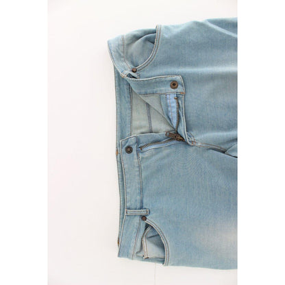 Ermanno Scervino Blue Capri Pants Cropped Jeans Jeans & Pants