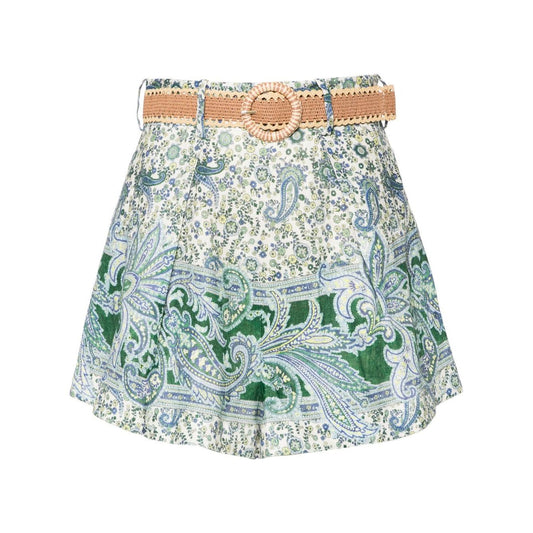Zimmermann Ottie Tuck Linen Shorts