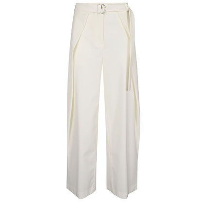 Erika Cavallini Semi-Couture Trousers White Trousers