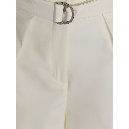 Erika Cavallini Semi-Couture Trousers White Trousers