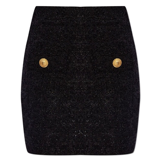 Balmain High-waisted bouclé miniskirt Skirts