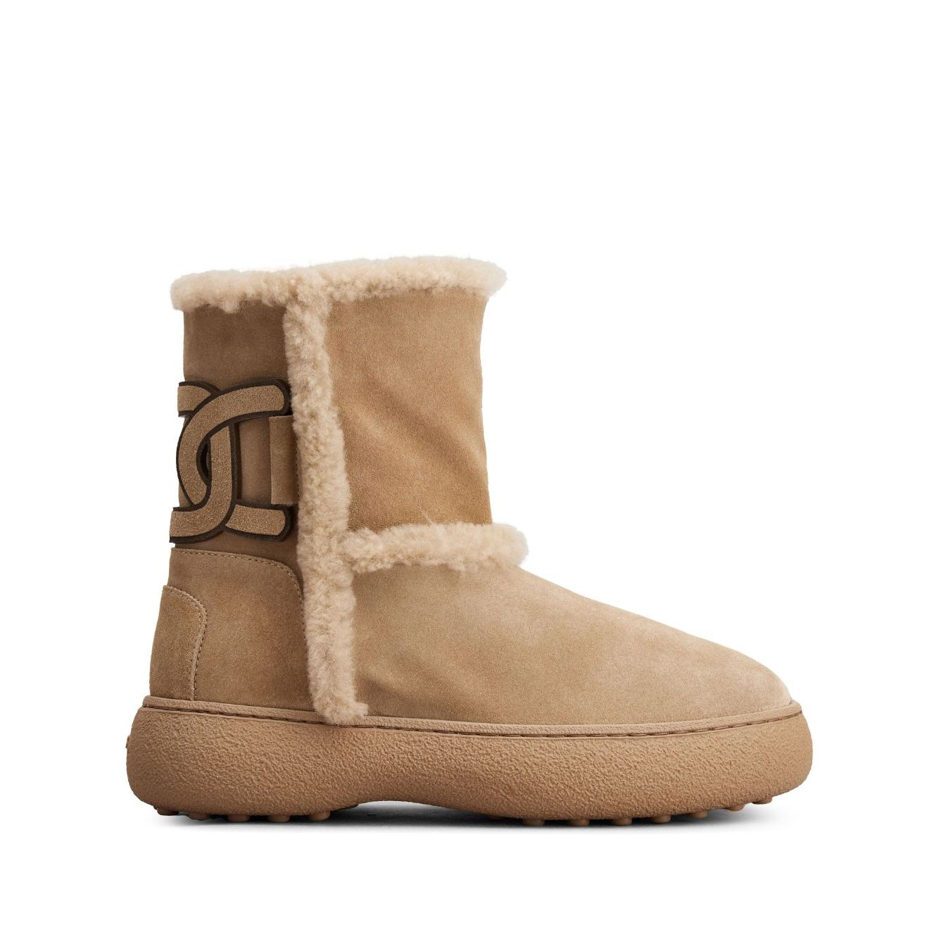 Tod's Kate suede and shearling ankle boots Boots