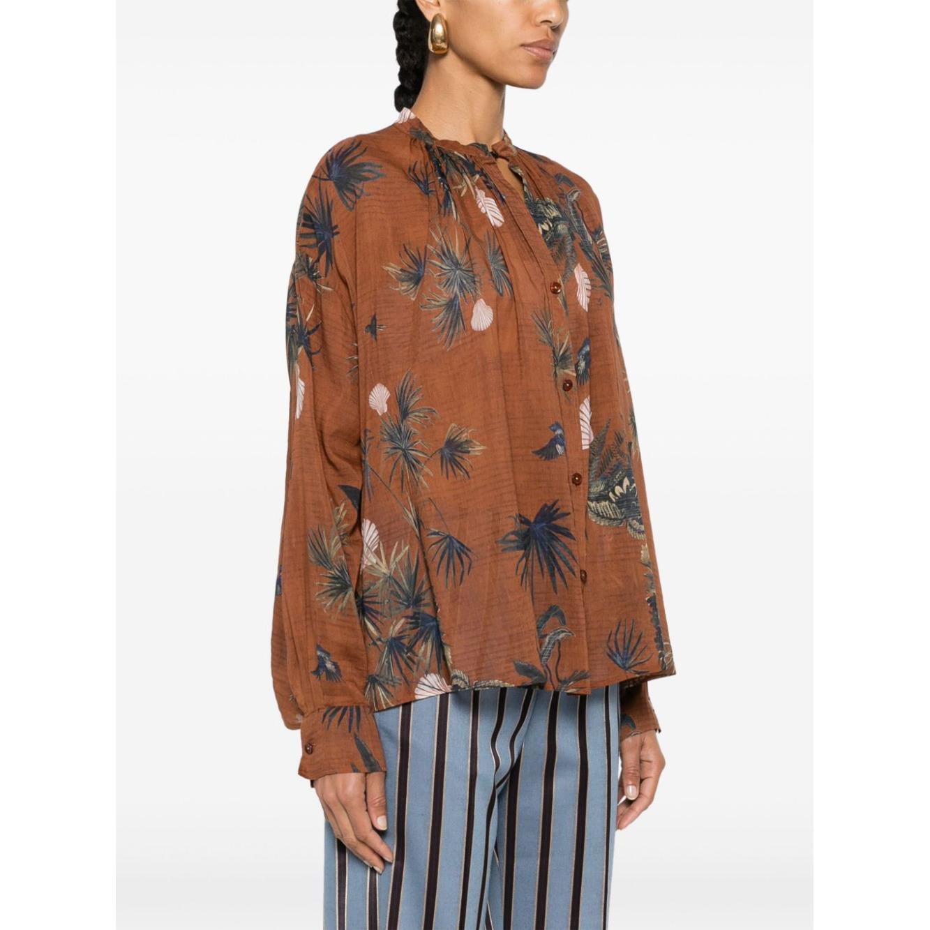 Forte Forte mix-print semi-sheer shirt 13322MYSHIRT3004-AI24