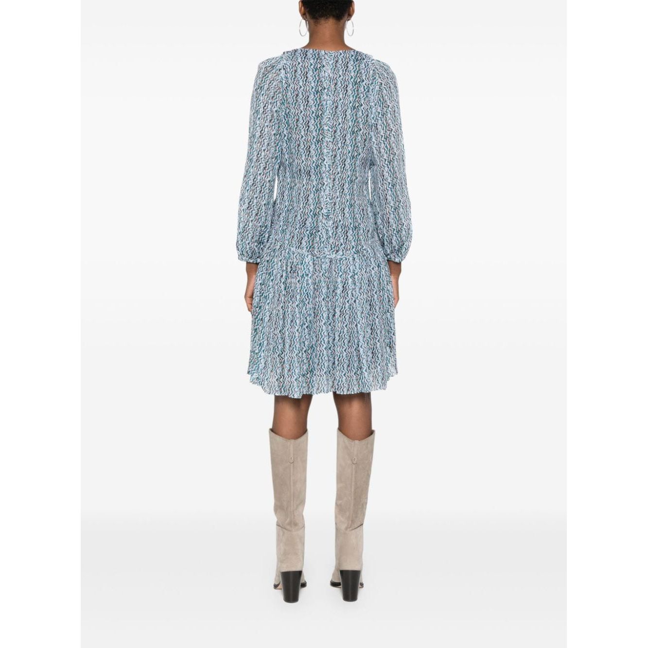 فساتين ايرو باللون الازرق الشفاف