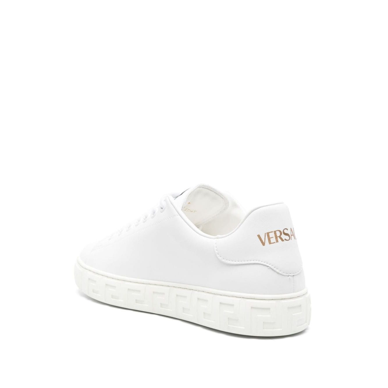 Versace greca faux leather sneakers