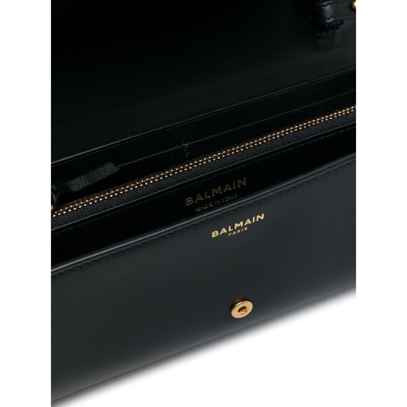 Balmain logo-plaque leather crossbody bag
