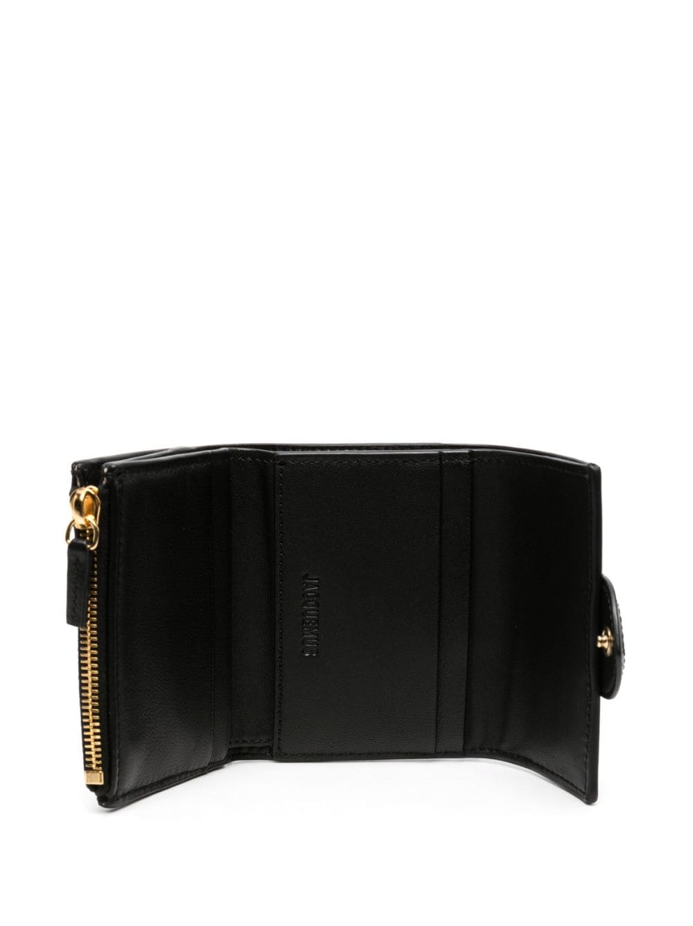 Front view with bag zipped and handles upright.