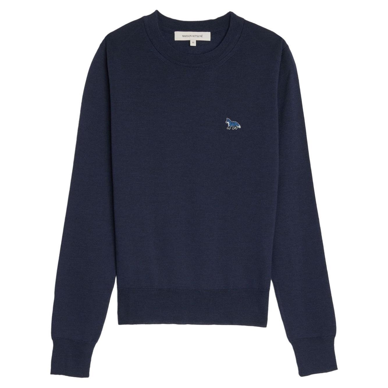 Maison Kitsuné Maison Kitsune W Baby Fox Patch Regular Jumper MW00816KT1036P492-P25