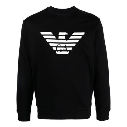 Emporio Armani Modal-blend sweatshirt with logo print