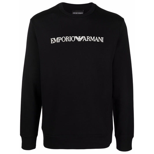 Emporio Armani Modal-blend sweatshirt with logo print