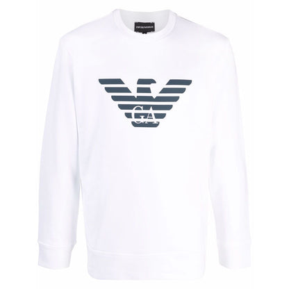 Emporio Armani Modal-blend sweatshirt with logo print Topwear