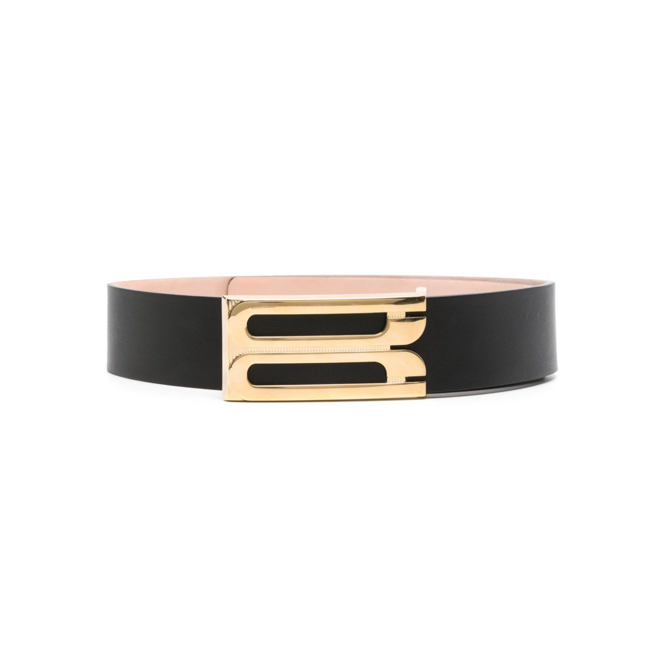 Victoria Beckham Jumbo Frame logo-buckle leather belt