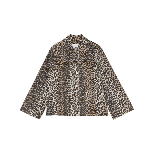GANNI Coats Brown Jackets Ganni Dark Slate Gray