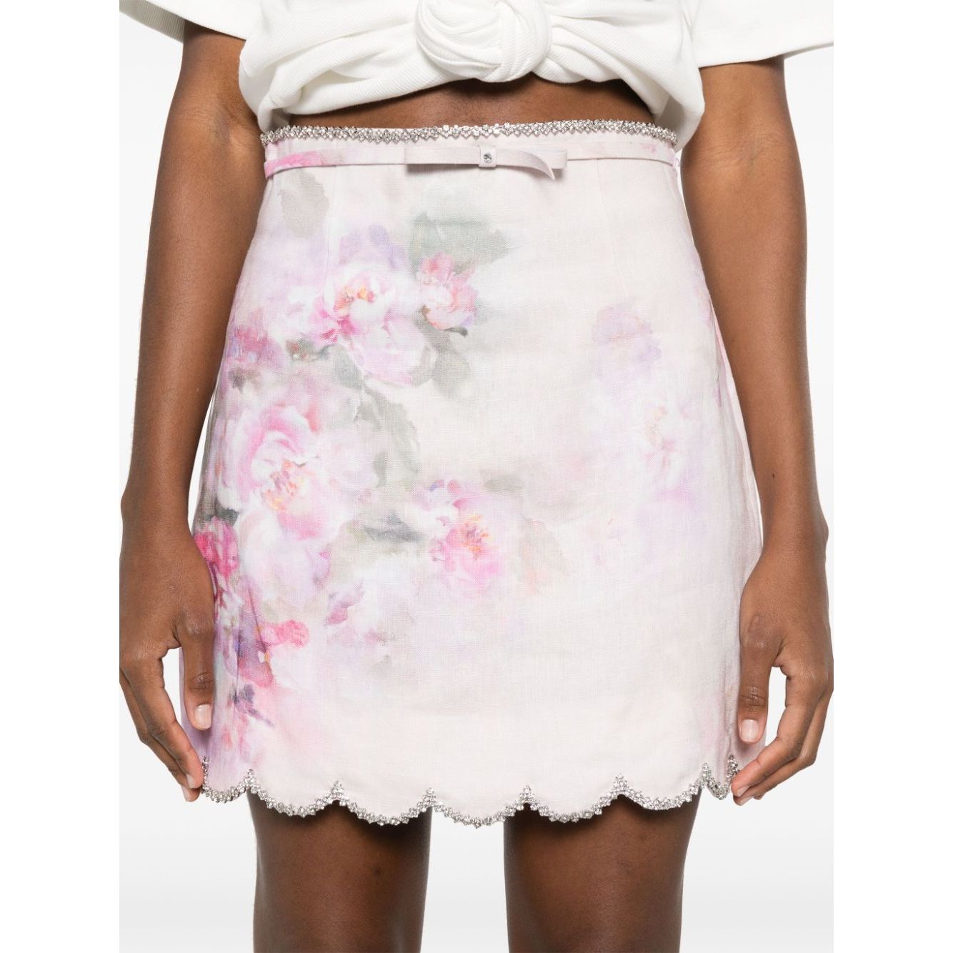 Zimmermann Crush Mini Skirt Skirts