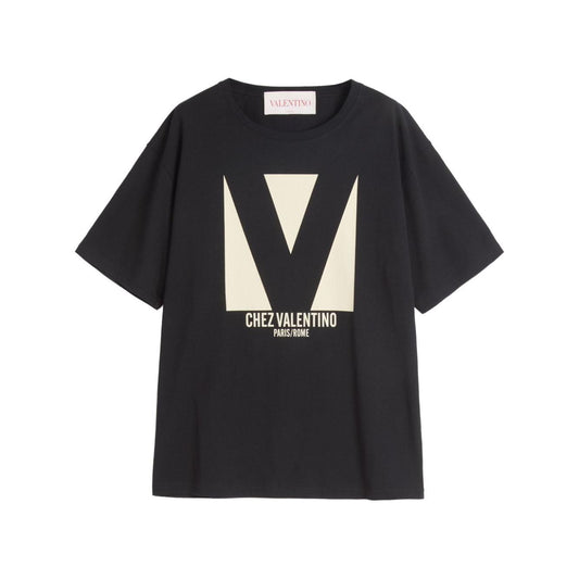 Valentino T-shirts and Polos Black Topwear Valentino Dark Slate Gray