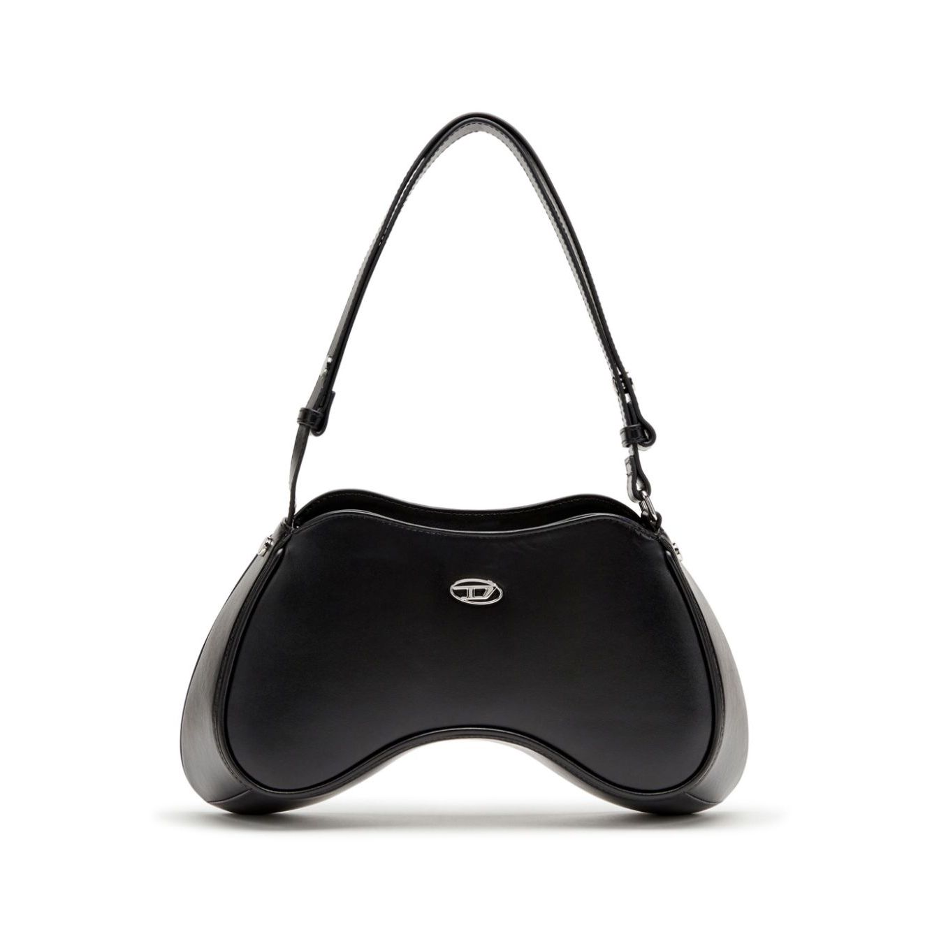 Diesel Play-Semi-gloss leather shoulder bag