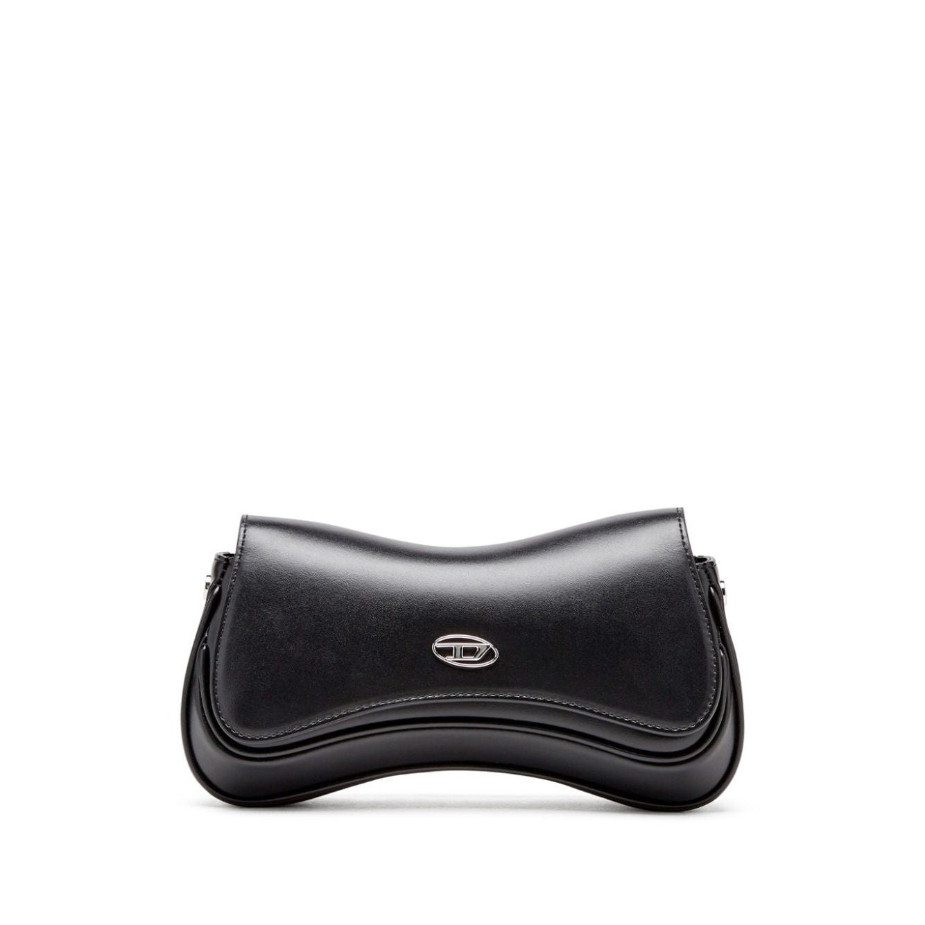 Diesel Play-Semi gloss leather shoulder bag