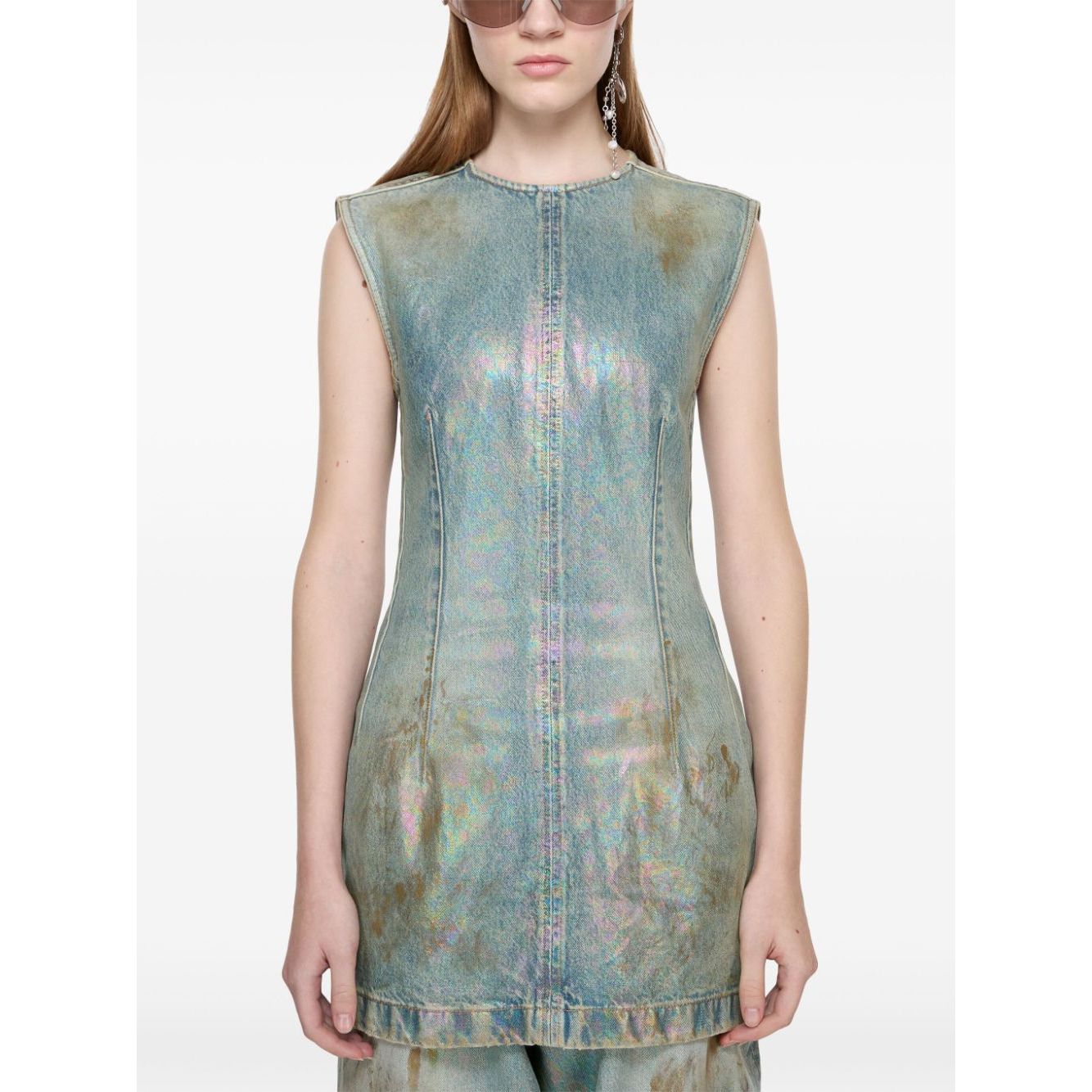 Acne Studios coated denim dress