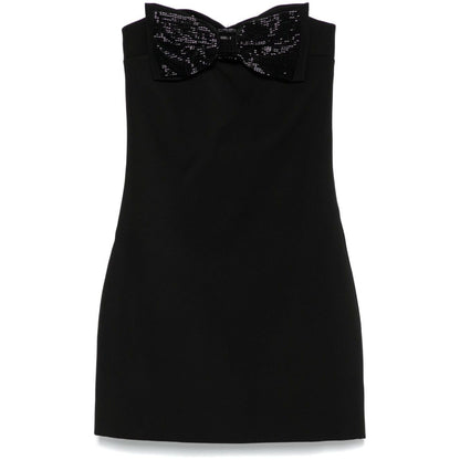 Self-Portrait crepe bandeau mini dress