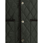 Burberry diamond-quilted sleeveless jacket