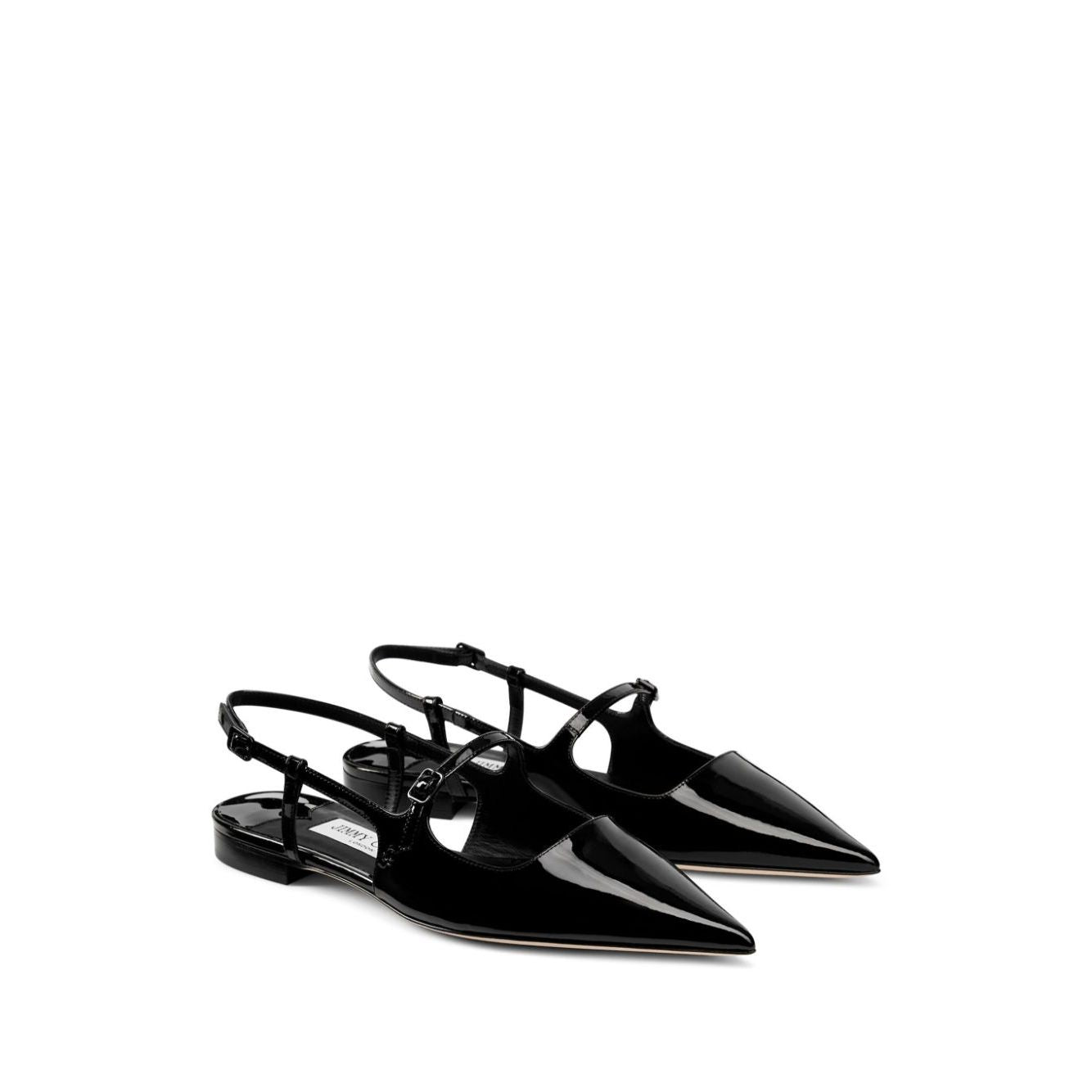 Jimmy Choo Didi Flat Patent Leather Low Shoes