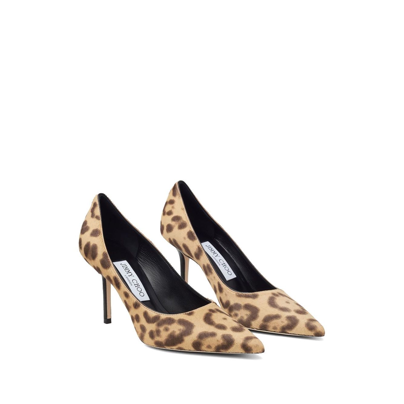 Jimmy Choo Love 85 Leopard Print Pony Pumps