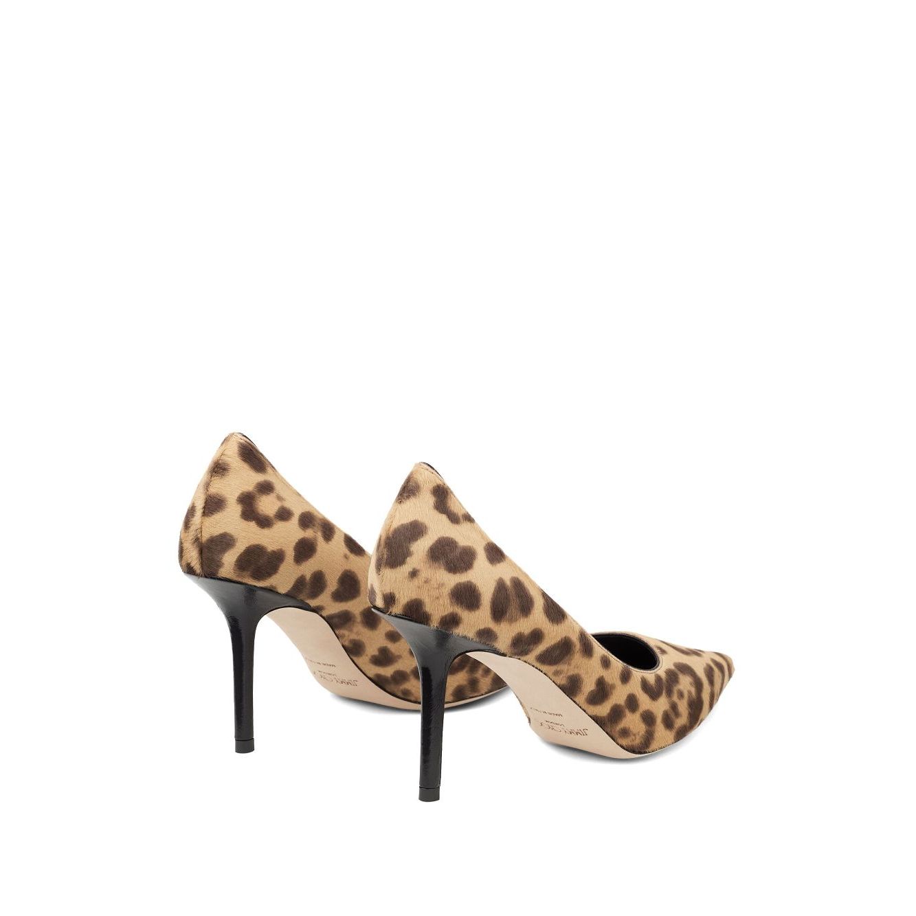 Jimmy Choo Love 85 Leopard Print Pony Pumps