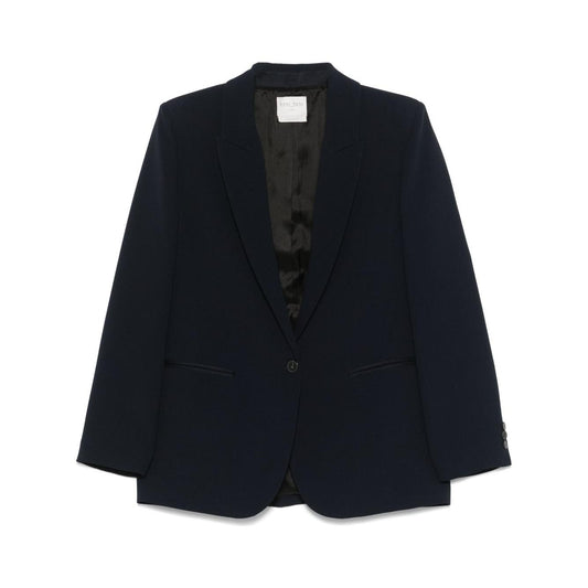 Forte Forte Crêpe Blazer Jackets Forte Forte Black