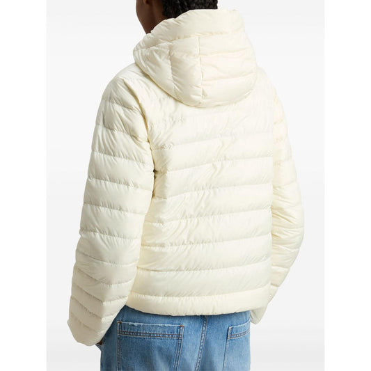 Woolrich Women's Padded Microfiber Jacket White Jackets Woolrich Beige