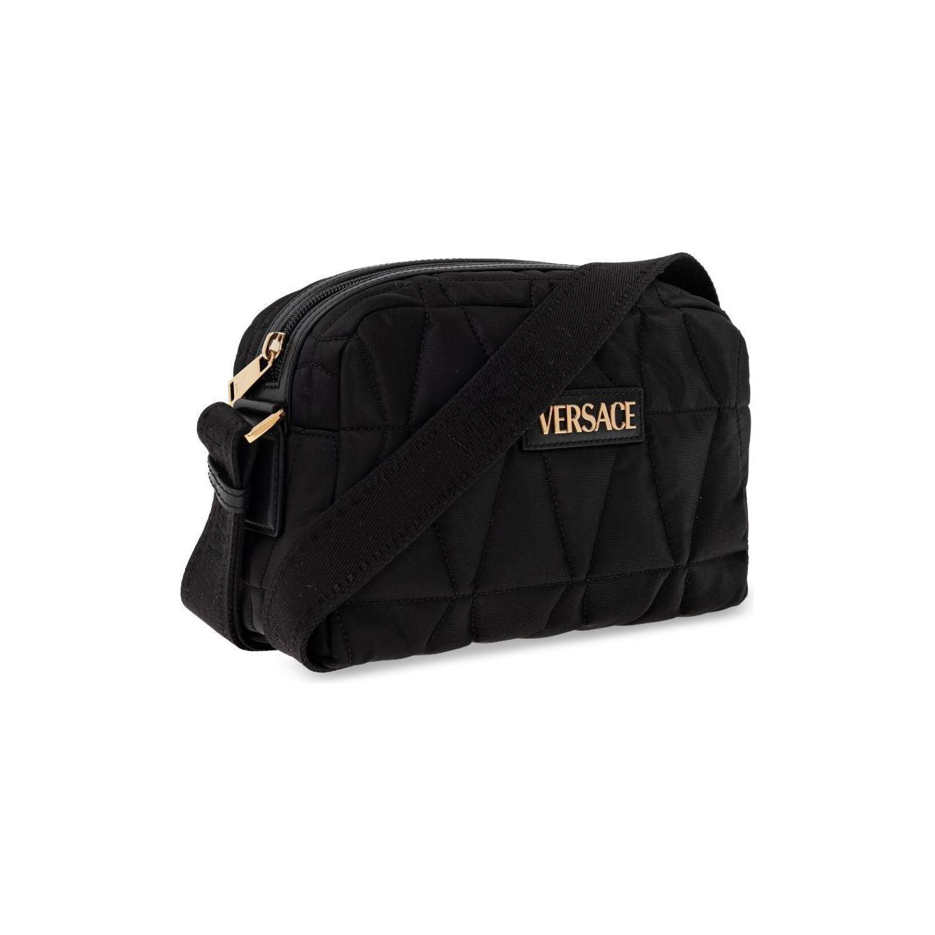 Front view with bag zipped and handles upright.