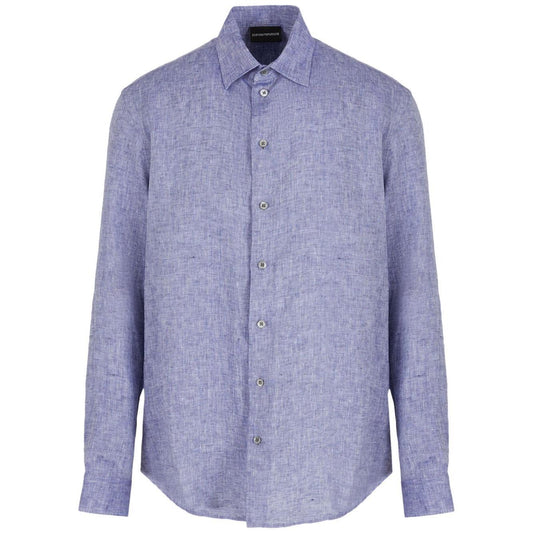 Emporio Armani linen shirt 01SM0L010F9919-P25