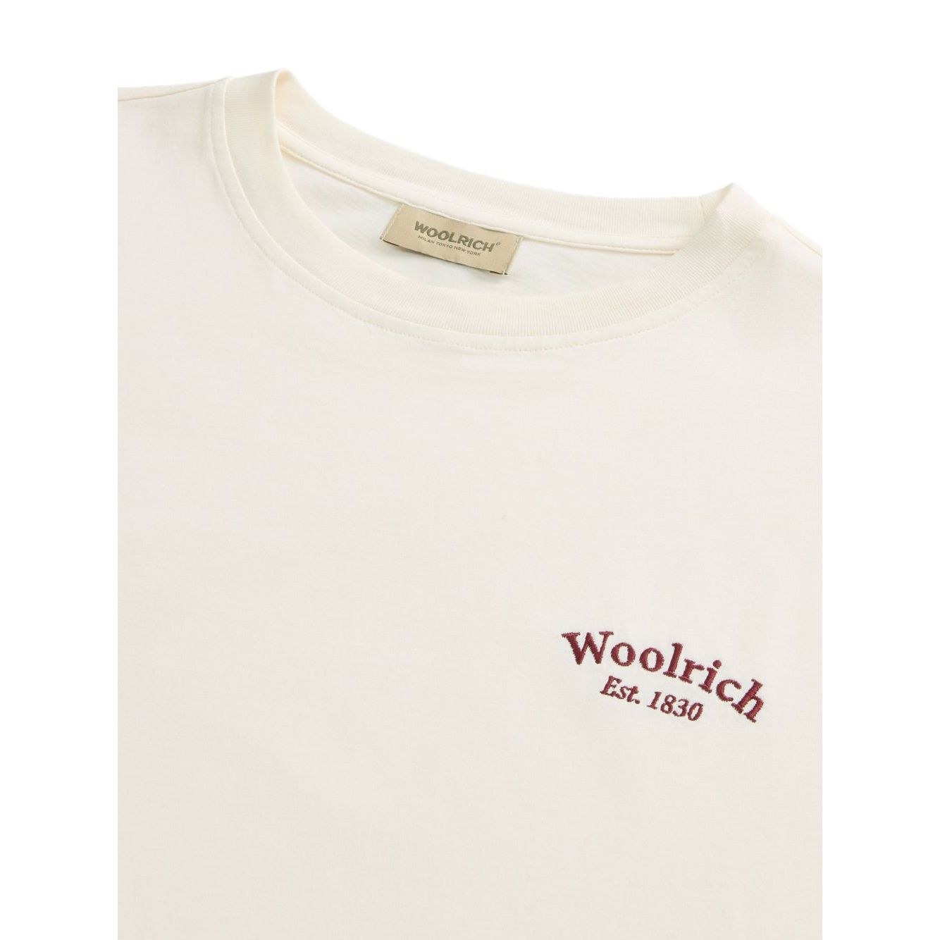Woolrich Pure Pima Cotton T-Shirt with Logo