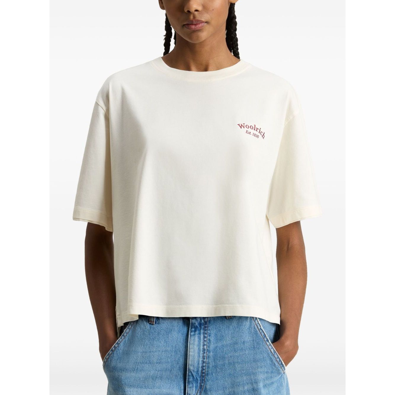 Woolrich Pure Pima Cotton T-Shirt with Logo
