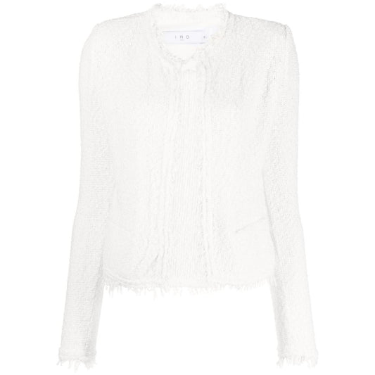 Iro Shavani fringe jacket Jackets Iro White Smoke