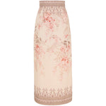 Zimmermann Illuminate Pencil Midi Skirt 9995SS251CORF-P25