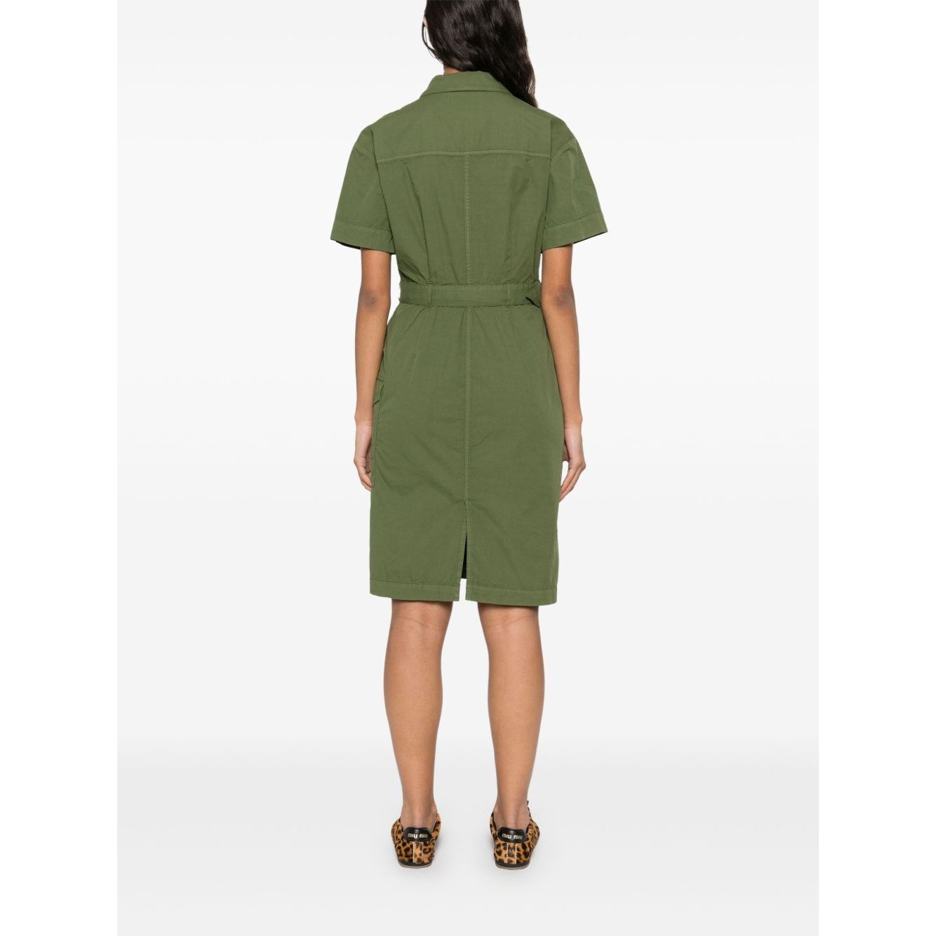 Woolrich belted waist shirt dress