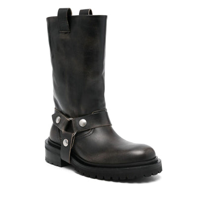 Golden Goose leather biker boots