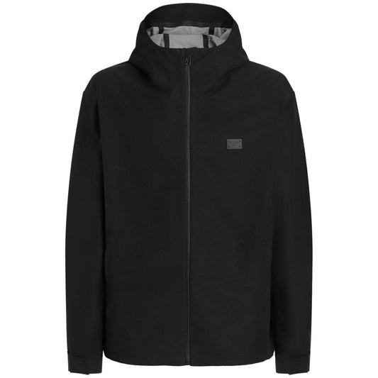 Dolce & Gabbana cotton hooded jacket Jackets Dolce & Gabbana Black