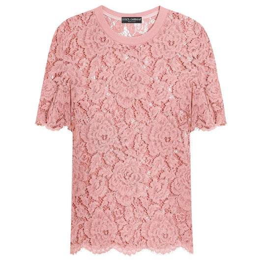 Dolce & Gabbana corded lace short sleeved T-shirt